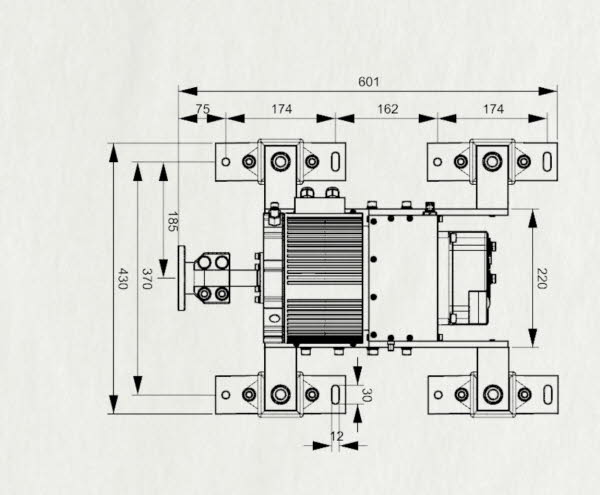 EWG-48-10-YAN Aufsicht bemaßt